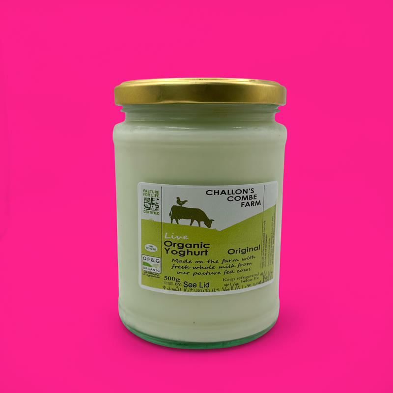 Pasture fed organic yoghurt