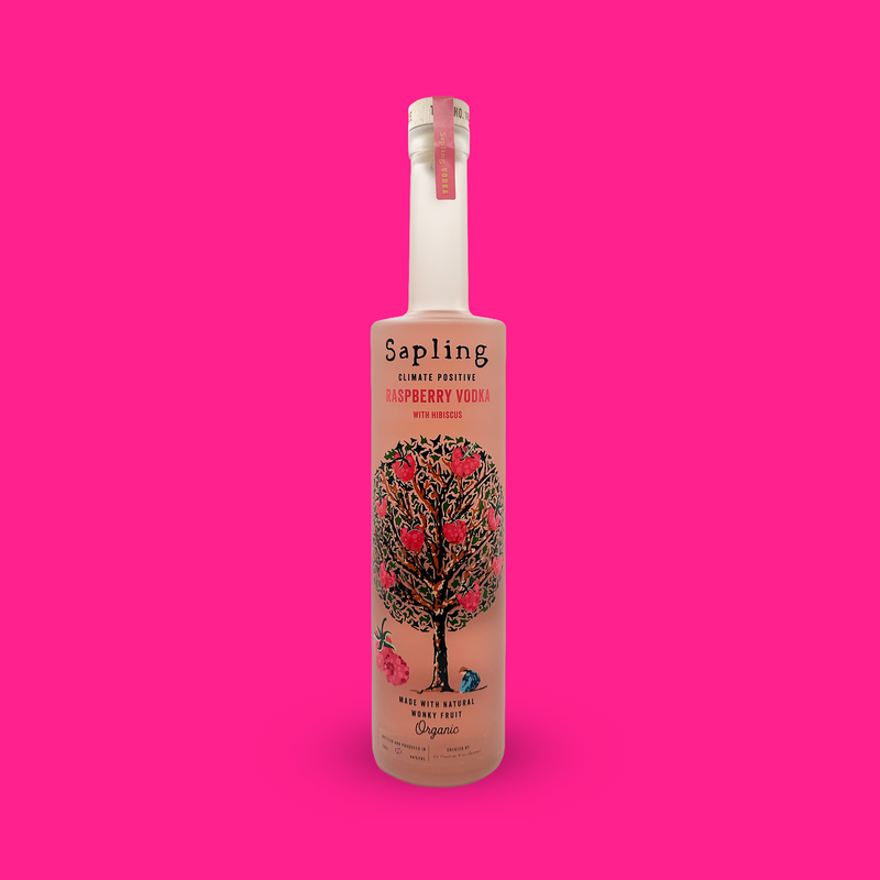 Organic wonky raspberry & hibiscus vodka