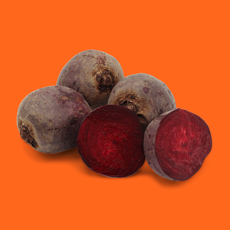 Organic bunched red beetroot