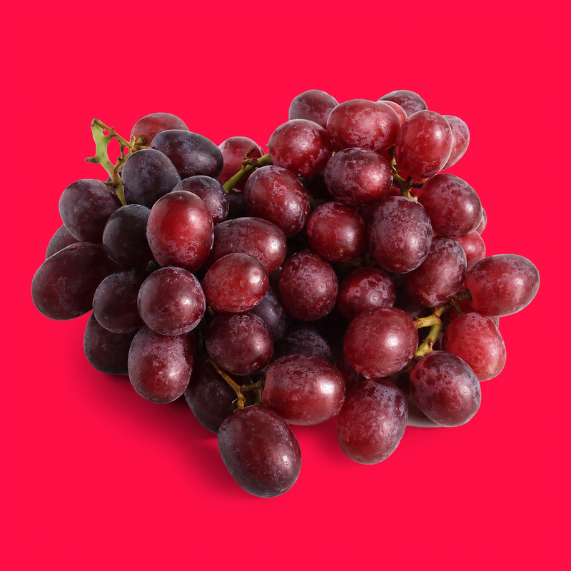 Organic Spanish red grapes