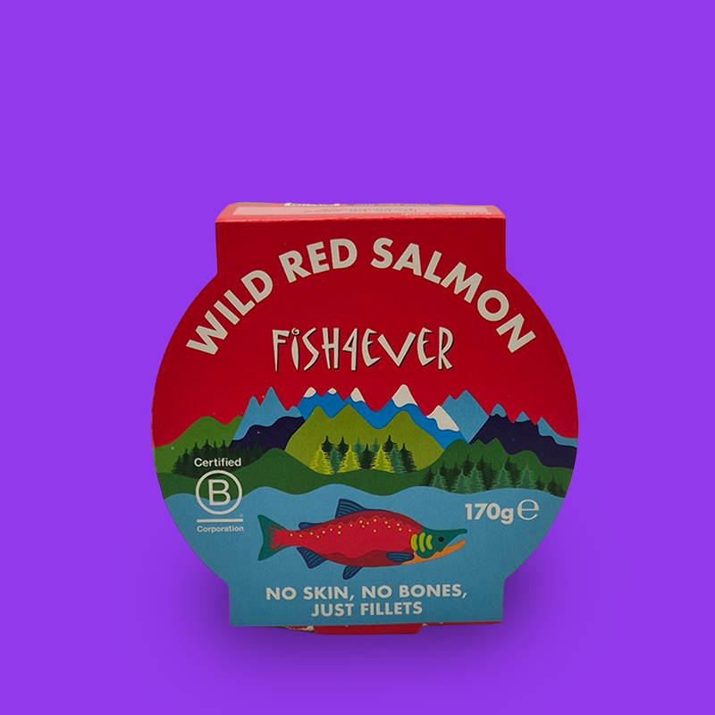 Wild red salmon fillets