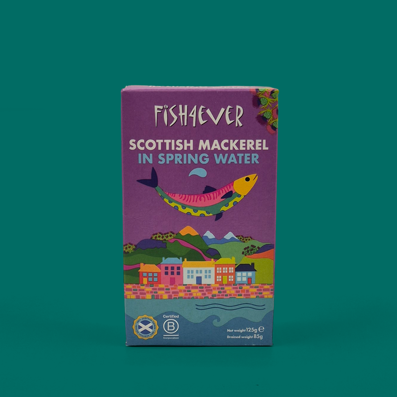 Scottish mackerel in spring water