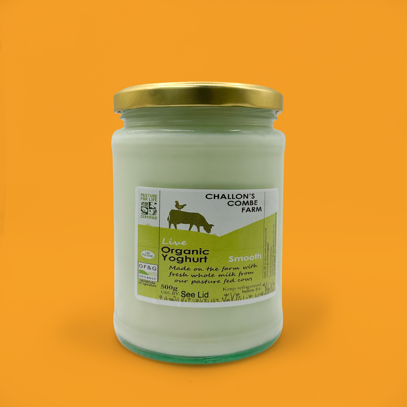 Pasture fed organic yoghurt