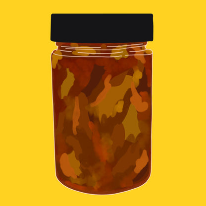 Pumpkin and mooli kimchi