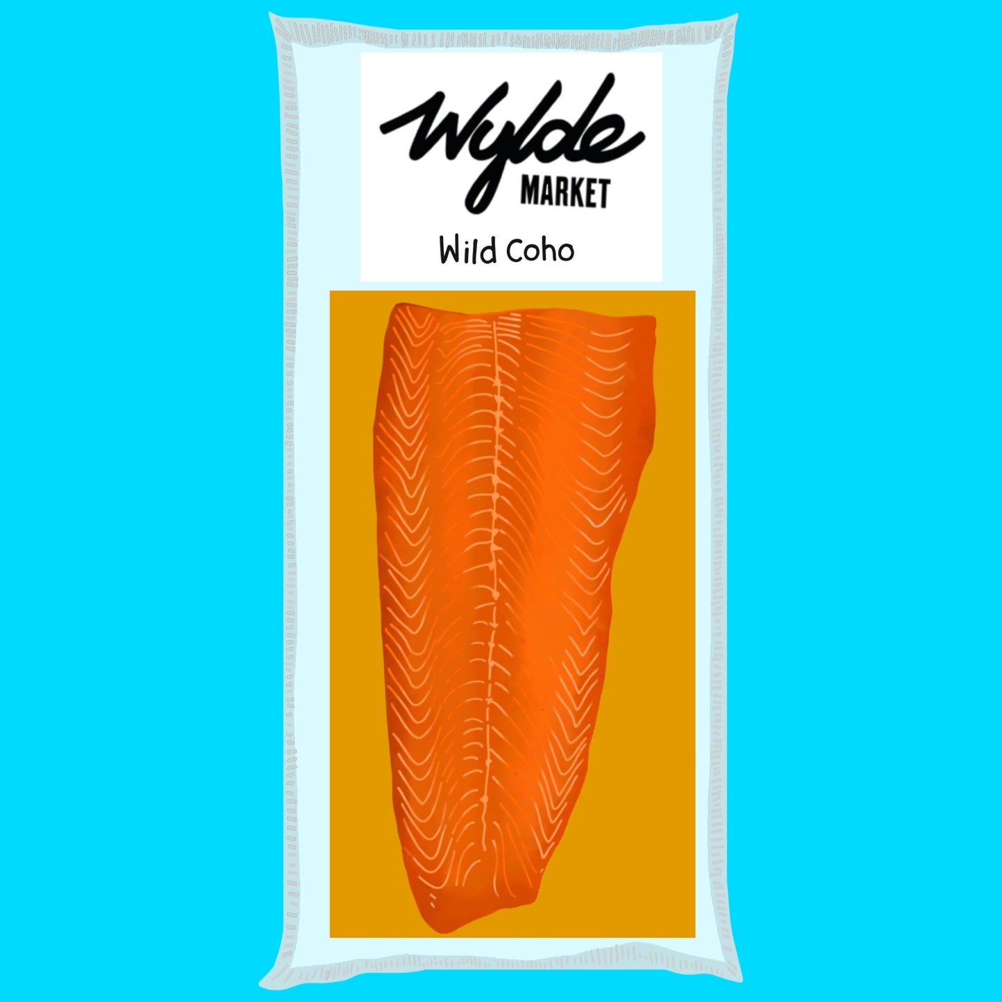 Whole side cold smoked wild coho Alaskan salmon