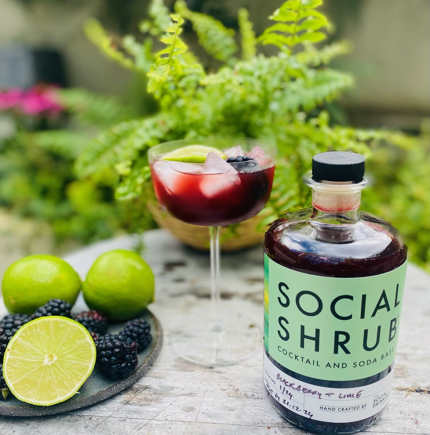 Blackberry & Lime Shrub