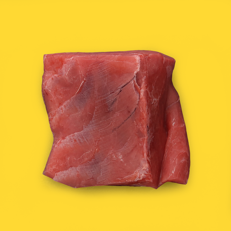 Frozen Ike jime line caught wild bluefin tuna Akami fillet