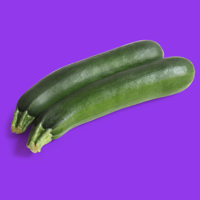 Organic courgettes